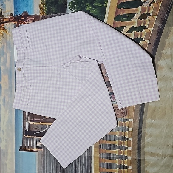 Ann Taylor Pants - Ann Taylor High-Waisted Cropped Gingham Chino Pants Size‎ 6 Petite NWT 6P